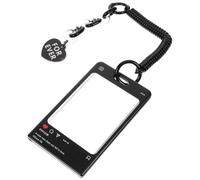 Ciieeo Porte-Badge en Acrylique Noir Fenêtre Frontale, Double Face