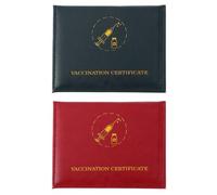 Ciieeo Porte-Carte Étui de Protection en Cuir PU Imperméable Double Emplacement pour Cartes, Lot de 2 Pièces, Pratique et Facile à Utiliser pour Cartes