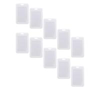 Ciieeo Porte-cartes Bus Transparent Rigide 15 Pièces Rabat, Étui Protecteur en Plastique, Support Pratique pour Cartes D’élève, Badges et Cartes D’identité, Bureau et École