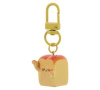 Ciieeo Porte-Clés Créatif de Toast Imitation Accessoire Décoratif à Suspendre Breloque Alimentaire Factice Réaliste Porte-Clés Fast-Food Multifonction pour Clés de Voiture et Paquet