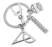 Ciieeo Porte-Clés Créatif en Alliage de Zinc Pendentif Décoratif pour Paquet à Main Léger et Compact Porte-Clés Architecte Ingénieur Accessoire Pratique pour Clés Présent Original