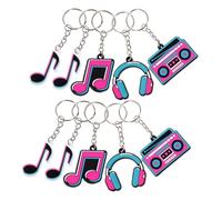 Ciieeo Porte-clés Notes De Musique Lot De 20 Pièces En Pvc À Suspendre À Thème Musical Pour Marque-pages Clés Usb Et