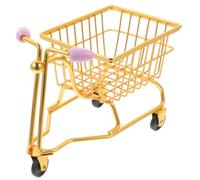 Ciieeo Porte-éponge Maquillage Mini Chariot Métal Doré Support Séchage Éponges Bureau Décoration