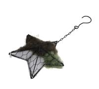 Ciieeo Porte-matériaux de Nidification Étoile Plein Air Support Suspendu Rechargeable pour Nid Oiseaux Sauvages Ornement Extérieur pour Amoureux de Observation des Colibris