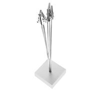 Ciieeo Porte-Photos Forme Arbre Argenté avec 8 Branches et Pinces en Métal, Support Photo Créatif en Plastique pour Bureau, pour Cartes Postales et Images