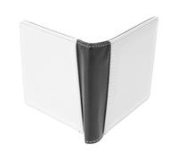 Ciieeo Portefeuille Vierge à Transfert Thermique Porte-Monnaie PU Fin avec Fenêtre pour Carte Identité Emplacements pour Cartes pour Projets Personnalisés
