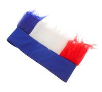 Ciieeo Postiche aux Trois Couleurs Bleu, Blanc et Rouge, Légère et Respirante Dessus Ouvert, Postiche de Fan de Football pour Supporter Équipe de France, Événements Sportifs et Fêtes