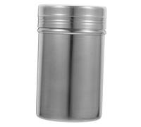 Ciieeo pot à plumeau acier pimenter inoxydable de plein air pour couvercle tamiser tamis à farine tasse conteneur de bouteilles secoueur de maille tamis shaker Silver