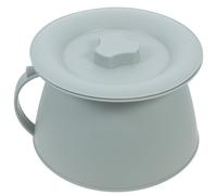 Ciieeo Pot de Chambre Unisexe Vert 1,5l en Plastique Épais Réutilisable avec Couvercle, Facile à Nettoyer, pour Usage Familial et Personnes Âgées ou Enceintes