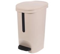 Ciieeo Poubelle de Chambre Cuisine à Pédale 10L Couvercle Grosse Capacité pour Salle de Bain et Espace de Vie sans Baisser