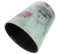 Ciieeo Poubelle en Cuir PU Motif Vintage, Corbeille de Rangement Pratique pour Maison et Hôtel