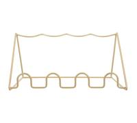 Ciieeo Présentoir à Bouteilles de Vin en Métal Flash Gold, Support Stable pour 4 Bouteilles, Casier à Vin Compact pour Table, Porte-Bouteilles au Design Simple, Rangement Décoratif