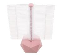 Ciieeo Présentoir D’échantillons D’ongles en Spirale, Nuancier 60 Couleurs, Support D’affichage en Plastique, Base Hexagonale, Pointes Rondes, pour Salon et Pratique du Nail Art
