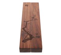 Ciieeo Presse-Papiers en Bois Rouge D’Acajou 2 Pièces Accessoires Traditionnels pour Calligraphie Chinoise Fournitures du Sanctuaire L’Quatre Articles Précieux de L’Étude pour