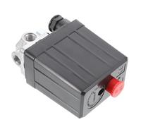 Ciieeo Pressostat de Compresseur d'Air Automatique 220V/380V Réglable 4 Voies Manomètre Double Vanne de Régulation de Pression pour Pompe à Air Accessoires Compatibles pour Usage
