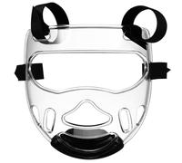 Ciieeo Protection Faciale de Boxe Confortable en Plastique Trempé pour Garçon et Filles et Jeunes, Visière Amovible Adaptée Taekwondo et Kickboxing