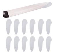 Ciieeo Protège-lames Transport Rangement Sécurisé pour Couteaux Lot de 50 en Plastique Blanc Housses de Pratiques des Outils Cuisine
