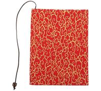 Ciieeo Protège-Livres en Tissu Léger Doré Manches Ajustables, Couverture de Livre Résistante pour Cahiers, Amateurs de Lecture en Salle de Classe Voyage