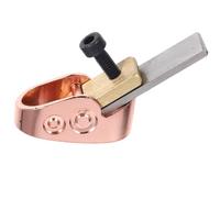 Ciieeo Rabot de Luthier à Main 12 MM en Laiton Rose Outil pour Travail du Bois et Fabrication de Violon Alto Violoncelle - Lame Acier Affûtée pour Précision et Efficacité