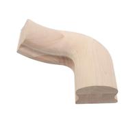 Ciieeo Raccord Coudé pour Main Courante en Bois D'hévéa, Angle 45x75 Mm, Connecteur de Rampe D'escalier Massif, Pièce de Remplacement pour Rénovation Escalier, Fixation Sécurisée