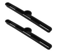 Ciieeo Rail à Fente pour Table Pliante en Plastique Noir 11, 69 Pouces | Rainure D'accueil pour Téléphone et Tablette, Quincaillerie DIY pour Bureau et Meuble, Montage Simple