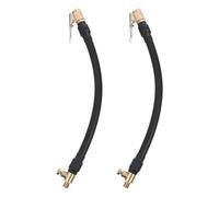 Ciieeo Rallonge de Tuyau de Gonflage 20 Cm, 2 Pièces, Flexible et Résistante à L'usure, Compatible Pompe à Air pour Voiture, Moto, Vélo et Camping-car, Tube D'extension pour Valve de
