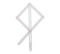 Ciieeo Rapporteur d'Angle en Acier Inoxydable Règle d'Angle Multifonction pour Travail du Bois Outil de Mesure Combiné Précis pour Angles Variés Usage Menuiserie et Bricolage Modèle