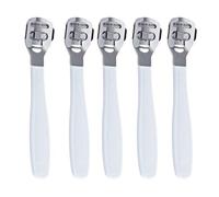 Ciieeo Rasoir à Cuticules pour Pieds en Acier Inoxydable 5pcs, Coupe-callosités, Outil Pédicure pour Enlever la Peau Dure et Rugueuse