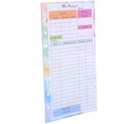 Ciieeo Recharges pour Agenda Budgétaire A6 14 Feuilles Colorées Dégradé, Papier Épais Perforé 6 Trous, Inserts pour Planificateur Personnel et Organisation Budgétaire Bureau Voyage
