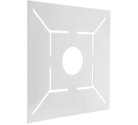 Ciieeo Règle de Mesure pour Drain de Sol en Acier Inoxydable 20x20 Cm, Outil de Positionnement Multifonction 50 Trous, Équerre Spéciale pour Carrelage et Angles Complexes, Mesure Précise