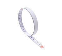 Ciieeo Règle Métrique Auto-adhésive en Acier, Ruban à Mesurer 5m, Échelle Blanche Résistante à L’usure, à Découper la Longueur Souhaitée, pour Machines et Rail T-track