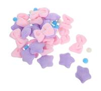 Ciieeo Rideau de Porte Peluche Kawaii pour Chambre D'garçon et Filles, Installation sans Perçage, Effet 3D Étoiles, Nœuds et Boules en Peluche pour Décoration de Chambre de Fille