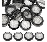 Ciieeo Rondelles de Tuyau Filtre en Acier Inoxydable et Caoutchouc, Kit de Réparation 30 Pièces, Joint Crépine pour Robinet D’Eau et Tuyau D’arrosage, Accessoire Jardin Multifonction
