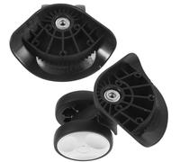 Ciieeo Roue de Rechange pour Petite Valise en Plastique Noir, Paire de 2 Roues pour Réparation Mouvement Souple et Flexible, Accessoire pour Bagages de Voyage
