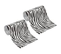 Ciieeo Rouleaux D’Essuie-Tout Cuisine à Motif Zèbre 2 Pièces Papier Épais Absorbant Écologique Serviettes Épaisses Cuisine Restaurant et Nettoyage Rapide