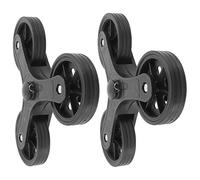 Ciieeo roulettes en Plastique Triangulaires pour Chariot à Courses Lot de 2 Accessoires de Transport Stables pour Monte-Escalier Roues de Chariot Robustes pour Épicerie