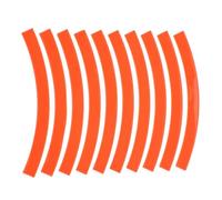 Ciieeo Ruban Adhésif Réfléchissant pour Jante de Draisienne Garçon et Filles Autocollant de Sécurité Orange Fluorescent Imperméable et Résistant à L’Usure pour Balades Nocturnes