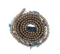 Ciieeo Ruban Décoratif en Strass, Bordure en Strass, Gravier, 2,5cm, Autocollant, Découpable, 50cm, pour Encolures et Bougies Piliers, Fêtes de Naissance et Mariages