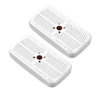 Ciieeo Sachets de Silice Réutilisables 2pcs Absorbeurs D'humidité pour Armoire et Voiture Trous et Ventilation en Acier Inoxydable et Gel de Silice