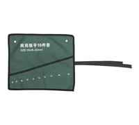 Ciieeo Sacoche à Outils en Toile Épaisse, Organiseur Enroulable Double Couche, Multifonction pour Clés à Molette, Légère et Résistante, Bricolage et Atelier, Rangement Pratique