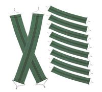 Ciieeo Sangles de Remplacement pour Fauteuil de Salon, 10pcs, Ceinture Anti-affaissement pour Chaise, Nylon et métal, 43 cm x 5 cm, pour terrasse et Camping, Vert