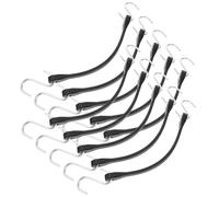 Ciieeo Sangles Élastiques en Caoutchouc 10pcs pour Fixation de Bagages, Sangles Réglables Multifonctions, Accessoires de Voyage Pratiques et Sécurisés
