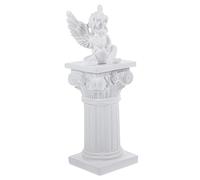 Ciieeo Sculpture Colonne Romaine en Résine 2pcs Décoration Intérieure Élégante Colonne en Plâtre Style Grec Classique pour Maison Et Bureau Figurine Unique