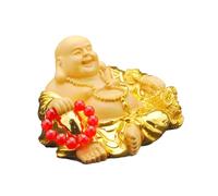 Ciieeo Sculpture De Bouddha Résine Maitreya Statue Décorative Religieuse pour Maison Et Bureau Adornement Forme De Bouddha Rieur