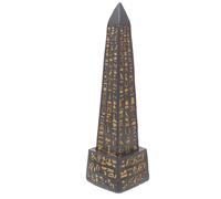 Ciieeo Sculpture de Bureau en Forme de Pyramide Égyptienne en Résine Noire | Ornement de Table au Style Vintage, Finition Délicate, Objet Maison Déco Égypte, Toucher Confortable