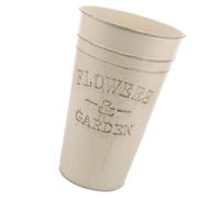 Ciieeo Seau à Fleurs en Fer Rétro Vieilli 25 Cm sans Poignée Seau Décoratif Vintage en Métal pour Compositions de Fleurs Intérieur Extérieur Jardin Décoration Maison