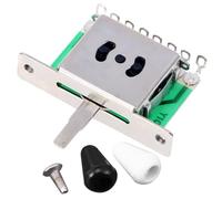 Ciieeo Sélecteur de Guitare Électrique à 5 Positions Réglables Lot de 2 sets de avec Capuchons Blanc et Noir Accessoire Compatible pour Changement Rapide de Tonalité pour Guitaristes