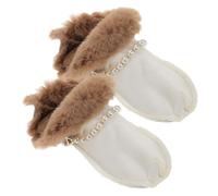 Ciieeo Semelles Intérieures Chaudes Perforées pour Hommes et Femmes Doublure Amovible en Peluche Épaisse Taille 42/43 Semelles D’Hiver Confortables et Isolantes pour Chaussures