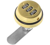 Ciieeo Serrure à Combinaison Codée pour Armoire Dorée 20mm, Verrou de Tiroir Sécurisé, Serrure de Meuble Multifonction pour Bureau et Rangement, Verrouillage sans Clé Pratique