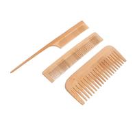Ciieeo Set de 3 Brosses à Cheveux en Bambou Légères pour Coiffure Peigne Démêlant et Massage pour Usage Personnel et Salon